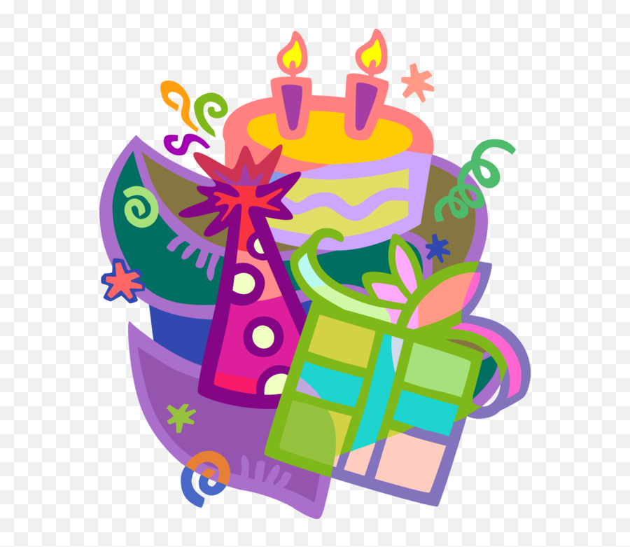 Birthday Party Celebration - Vector Image Emoji,Birthday Candles Clipart