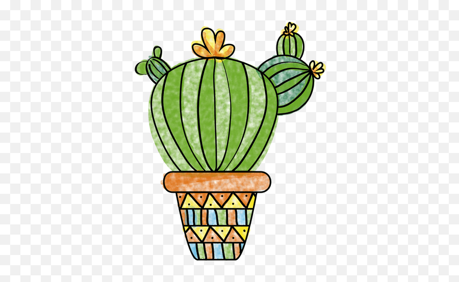 Hand Drawn Watercolor Cactus And Pot Transparent Png U0026 Svg Emoji,Watercolor Cactus Png