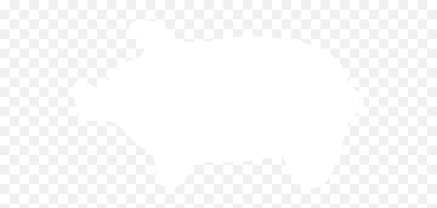 Pig White Outline Clip Art At Clkercom - Vector Clip Art Emoji,Pig Outline Clipart