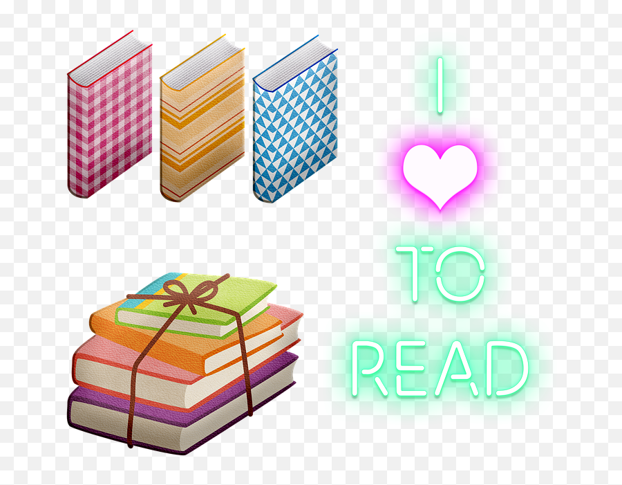 Books Read Heart - Free Image On Pixabay Emoji,Neon Heart Png