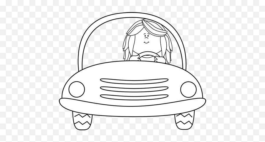 Black Boy And Girl Getting Car Clipart - Girl In Car Clipart Black And White Emoji,Car Clipart Black And White