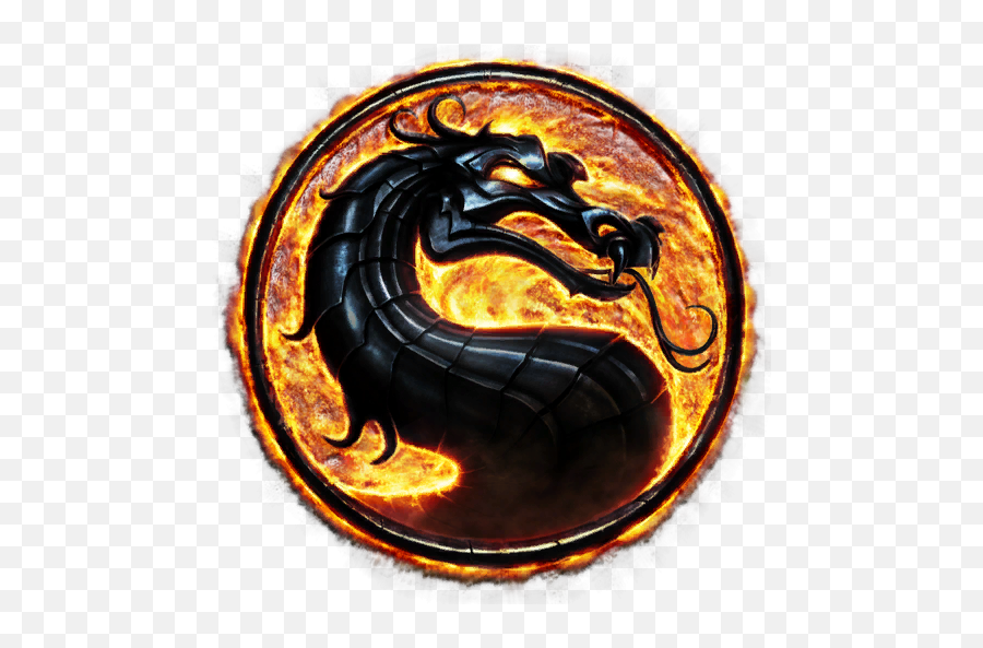 Circle Dragon Kombat Mortal Png - Transparent Mortal Kombat Dragon Logo Emoji,Mortal Kombat Logo