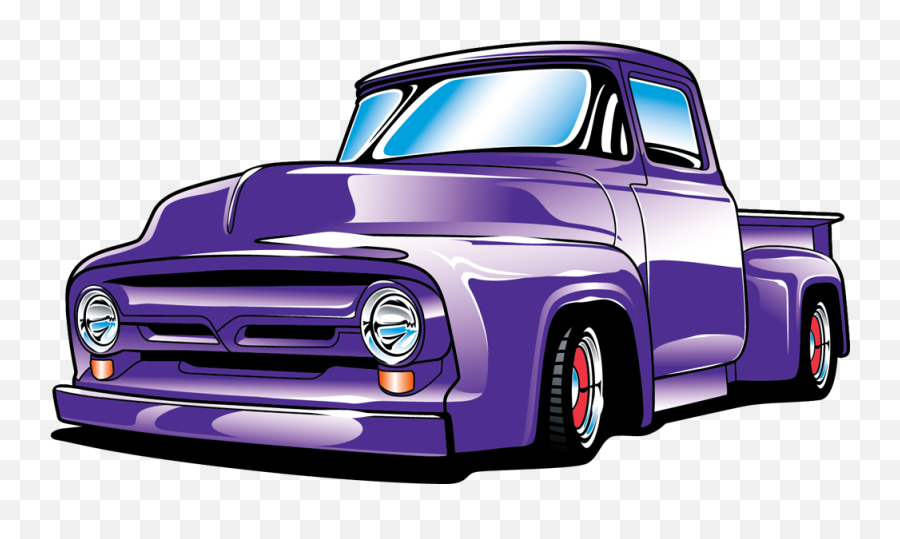 Truck Art Ford Pickup Trucks - Ford 1956 Truck Vector Emoji,Pickup Truck Clipart