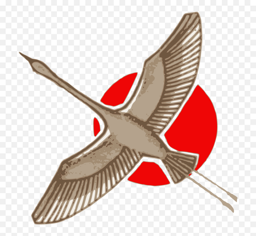 Beakbirdline Png Clipart - Royalty Free Svg Png Japanese Crane Art Png Emoji,Crane Clipart