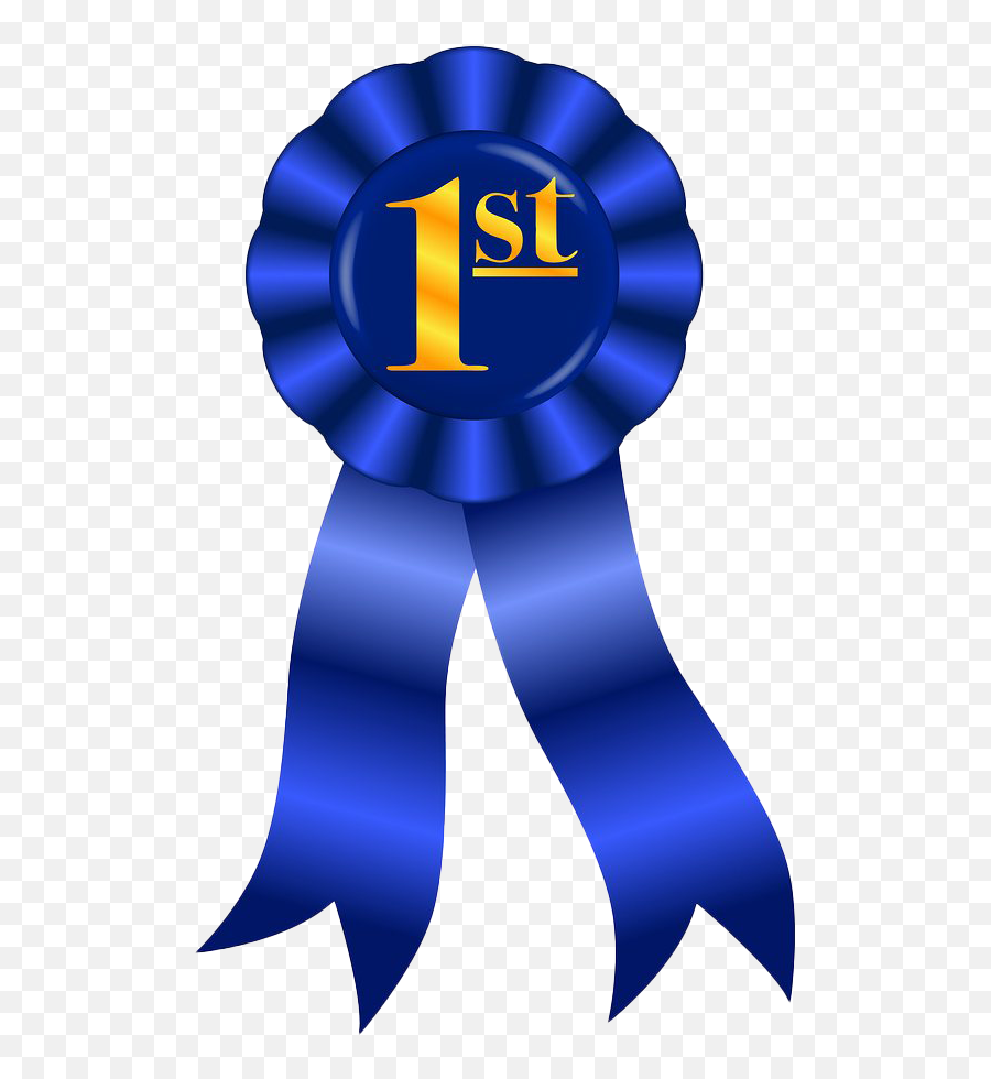 Blue Ribbon First Place Png Free - Transparent Background First Place Ribbon Clipart Emoji,Blue Ribbon Png