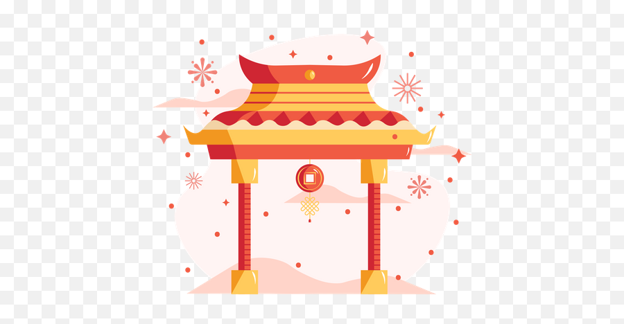 Free Chinese Gate Illustration Download In Png U0026 Vector Format - Religion Emoji,Illustrator Clipart