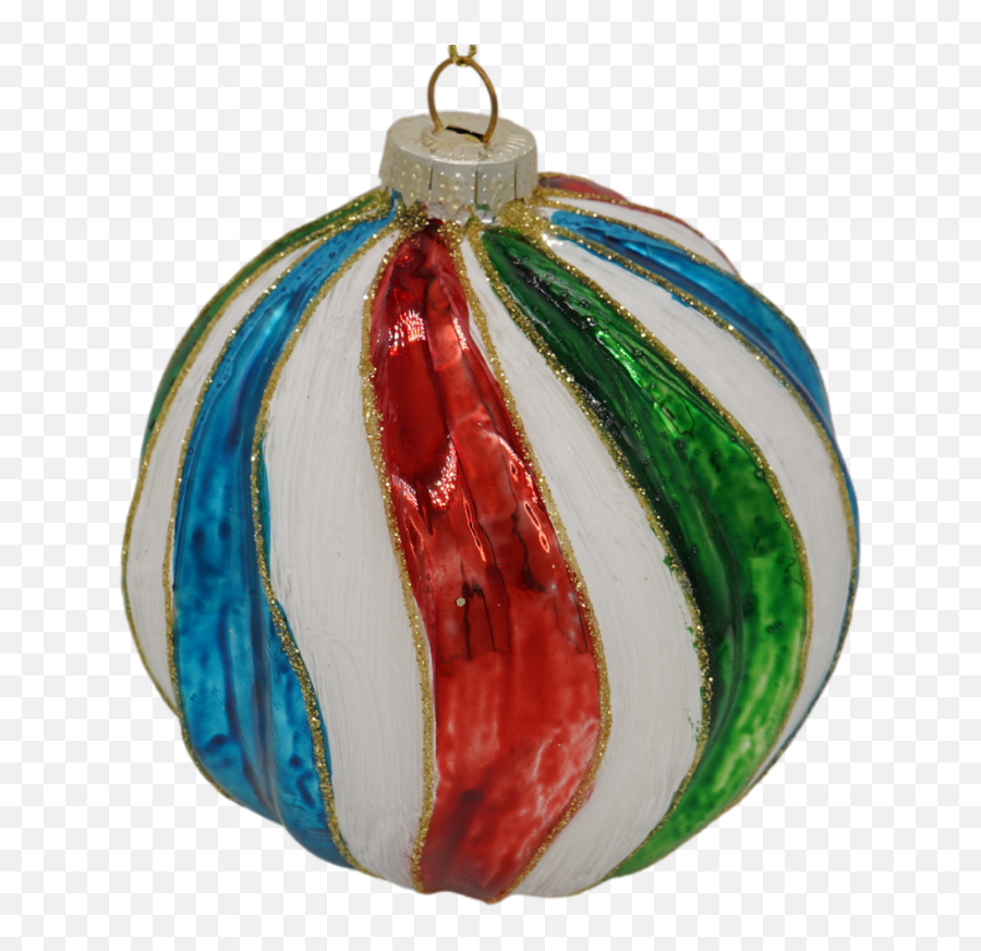 Get Red White Green And Blue Swirl Christmas Ornament In Emoji,White Swirl Png