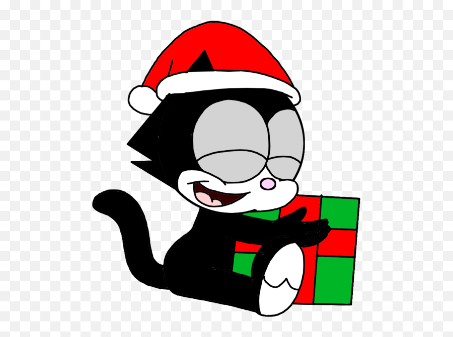 Baby Felix With Christmas Gift By Marcospower1996 - Felix Emoji,Felix The Cat Png