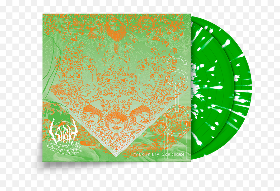 Sigh U0027imaginary Sonicscapeu0027 Limited - Edition Neon Green With White Splatter 2lp U2013 Only 200 Made Emoji,White Splatter Transparent