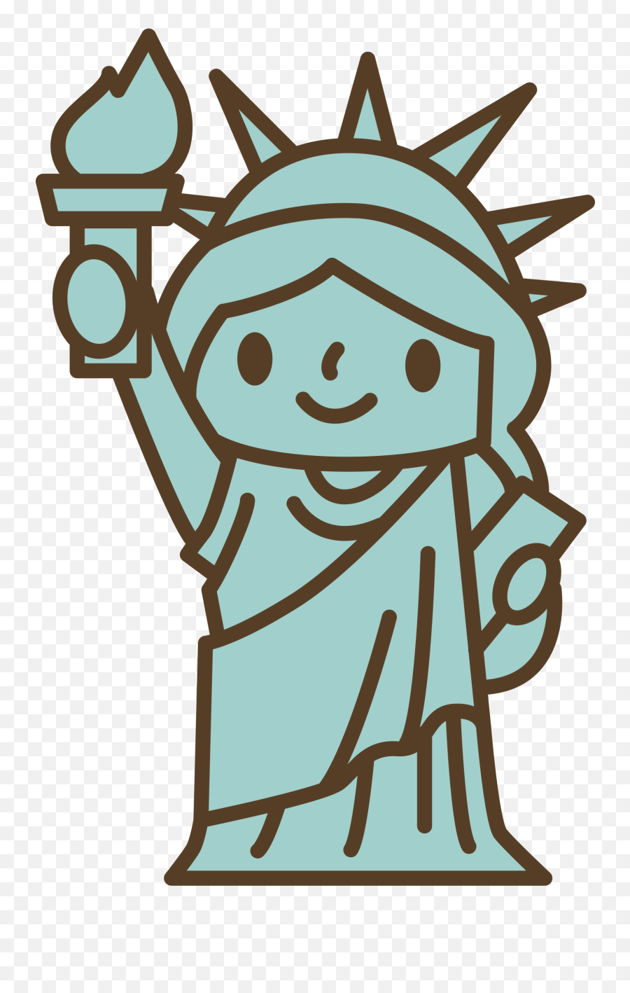 Statue Of Liberty Png - Statue Of Liberty Clipart Head Statue Clipart Emoji,Statue Of Liberty Png