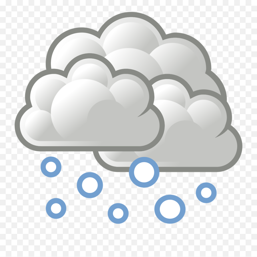 Snowflake Cloud Clip Art - Snow Cliparts Png Download 900 Overcast Weather Icon Emoji,Cloud Transparent Background
