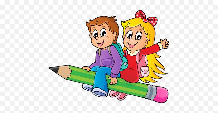 Download Child School Clipart Png Png - Children In School Clipart Png Emoji,School Clipart