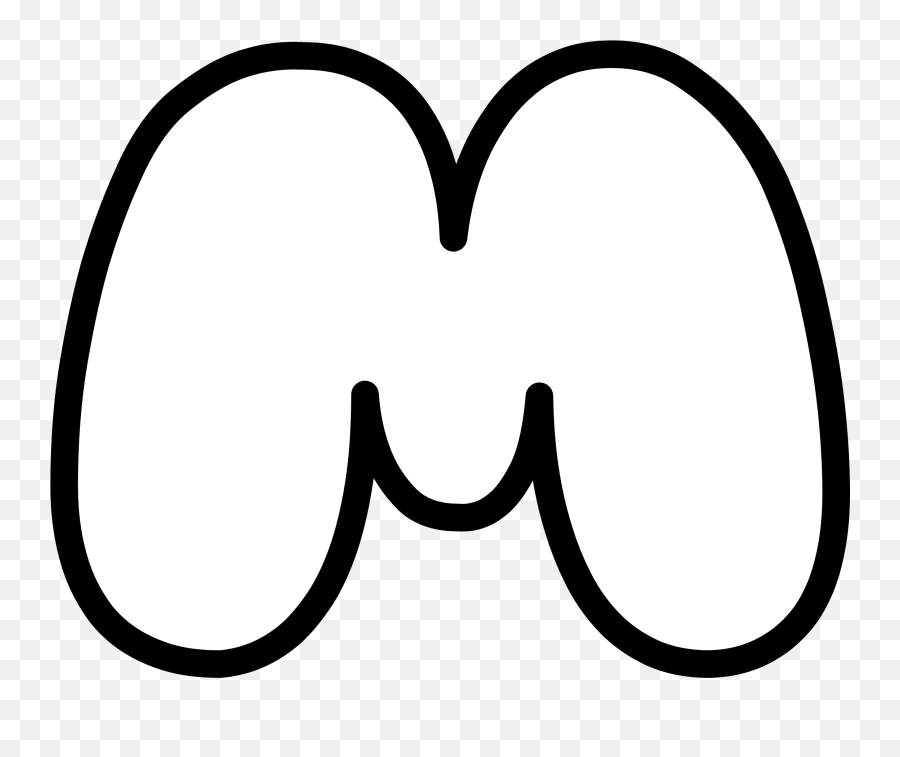 Letter M Png - Bubble Letter M Emoji,M&m Logo