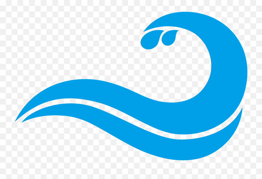 Download Blue Waves Drawing Wind Wave - Clipart Wave Png Emoji,Blue Wave Png