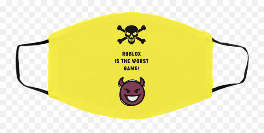 Worst Game Funny Roblox Face Mask - Plastic Emoji,Roblox Face Transparent