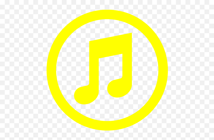 Yellow Itunes Icon - Quick Fleury Merogis Emoji,Itunes Logo