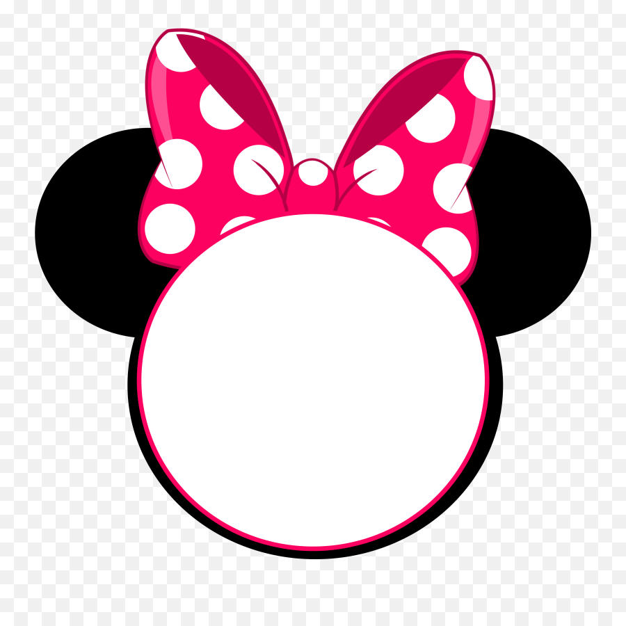 Minnie Mouse Png Head - Novocomtop Transparent Minnie Mouse Head Png Emoji,Minnie Mouse Png