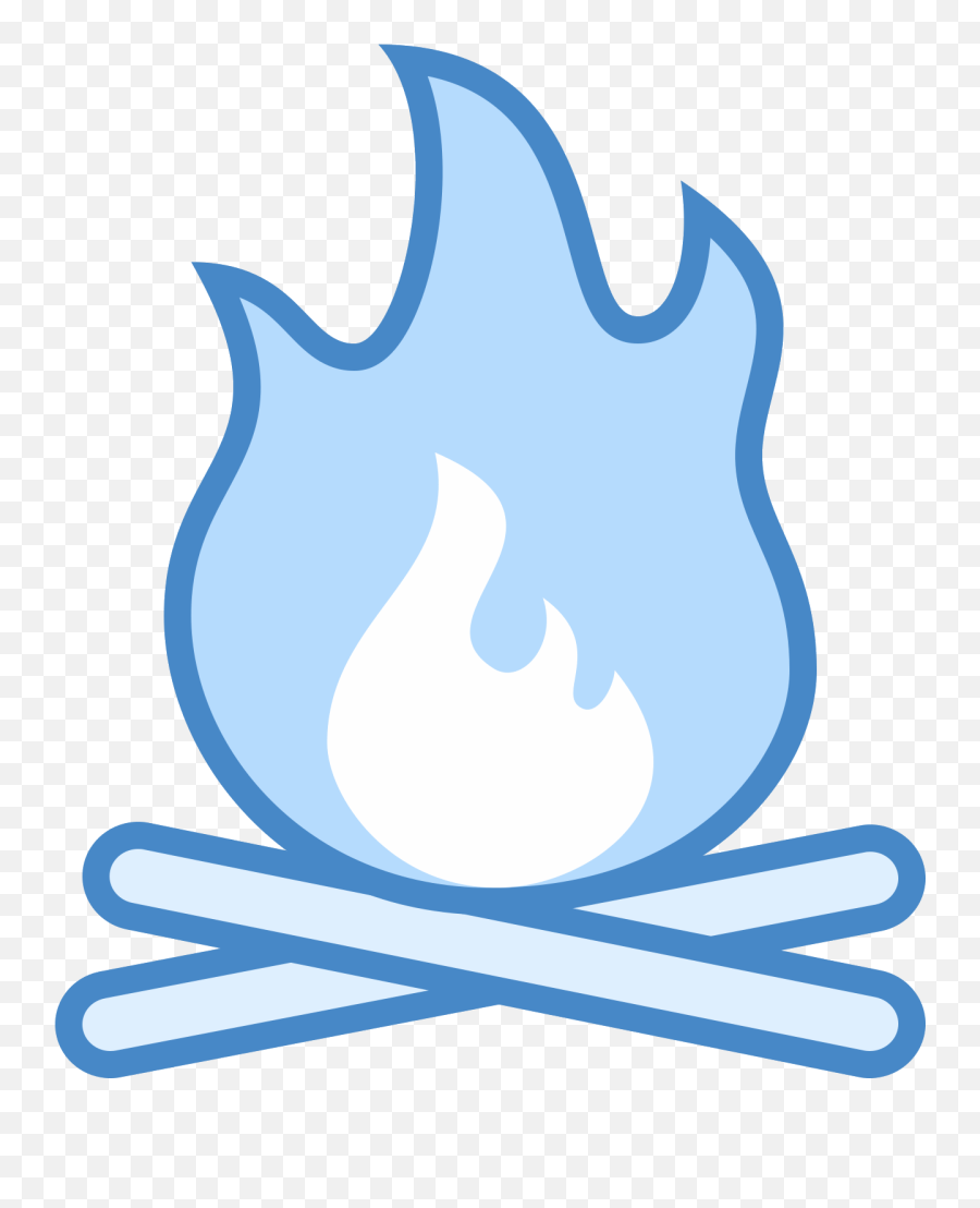 Computer Icons Camping Bonfire Clip Art - Campfire Png Blue Pitinga Beach Emoji,Bon Fire Clipart