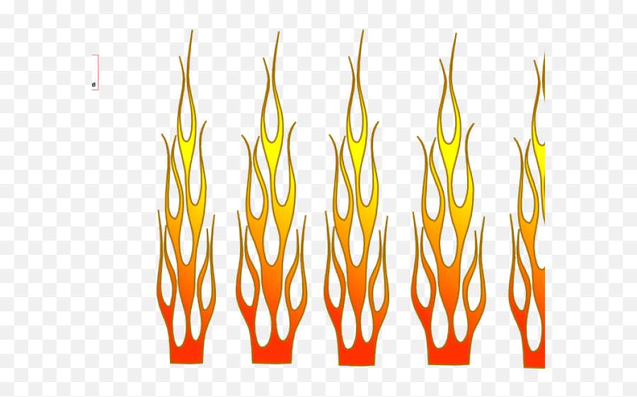 Download Hd Flames Clipart Border - Orange Transparent Png Vertical Emoji,Flames Clipart