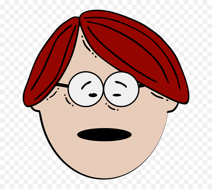 Spectacles Nerd Nerdy Head Boy Kid Face - Childrens Face Kid Cartoon Face Png Emoji,Face Clipart
