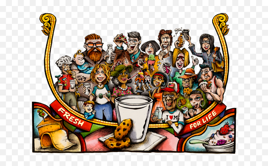 Farm To Table Dairy Discovery Zone Emoji,Crowd Of People Png