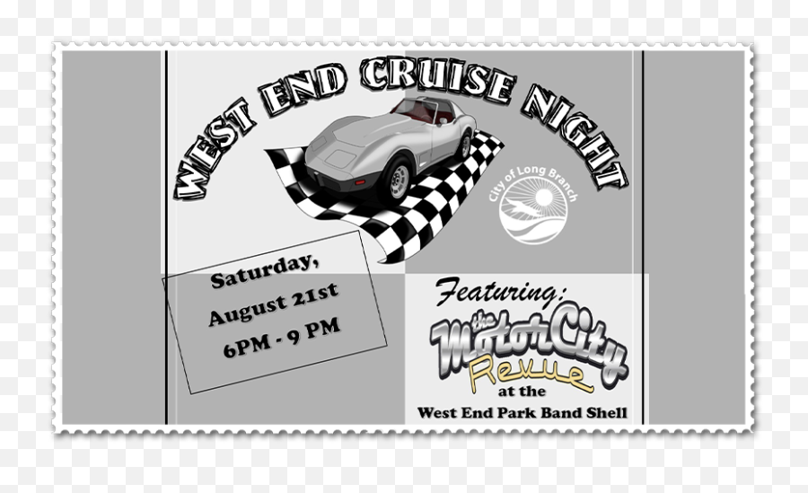 West End Cruise Night - Welcome To Monmouth County New Jersey Emoji,Custom Cars Logo
