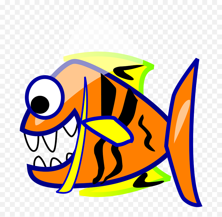 Piranha Clipart Free Download Transparent Png Creazilla Emoji,Sea Life Clipart