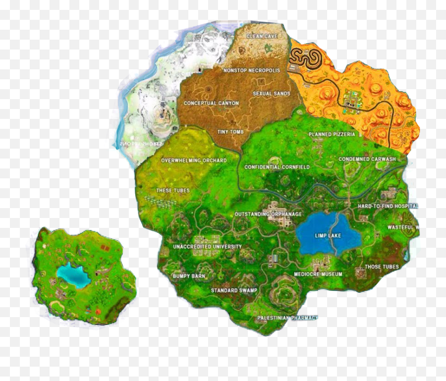 Download Fortnite New Season 7 Map Png Image For Free - Fortnite Season Map Drawing Emoji,Map Png