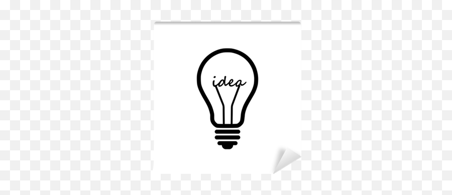 Light Bulb Idea Wall Mural U2022 Pixers - We Live To Change Emoji,Light Bulb Idea Png