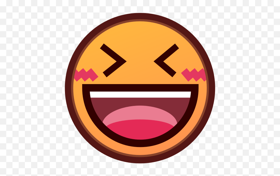 Smiling Face With Open Mouth And Tightly - Closed Eyes Id Emoji,Laughing Face Emoji Transparent