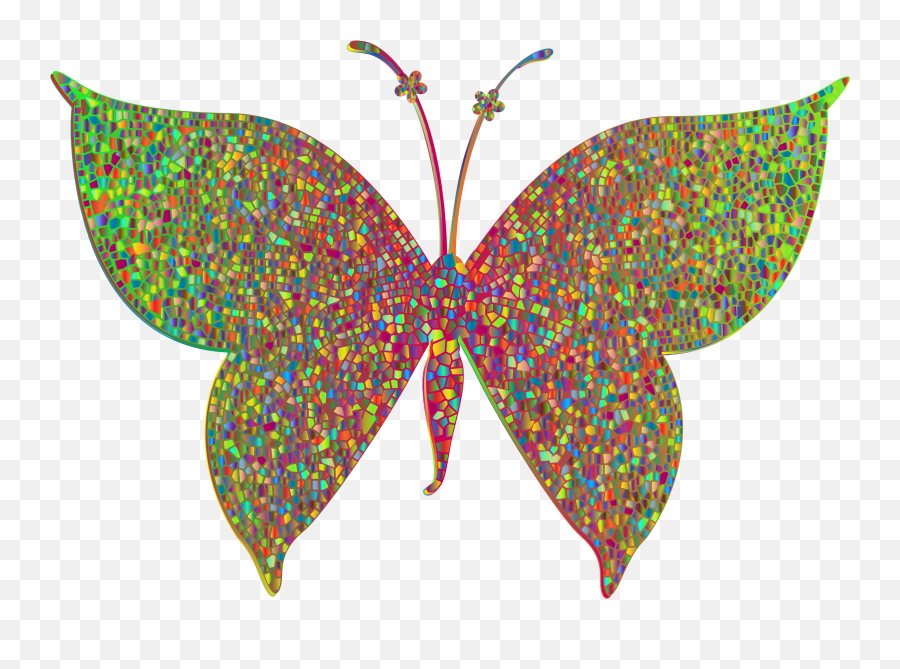 Leaf Clipart Butterfly - Butterfly Colorful Png Download Emoji,Clipart Of Butterfly