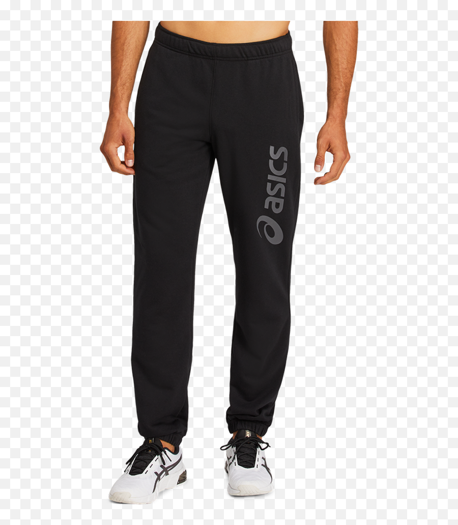 Logo Sweat Pant Black Dark Grey - Solid Emoji,Asics Logo