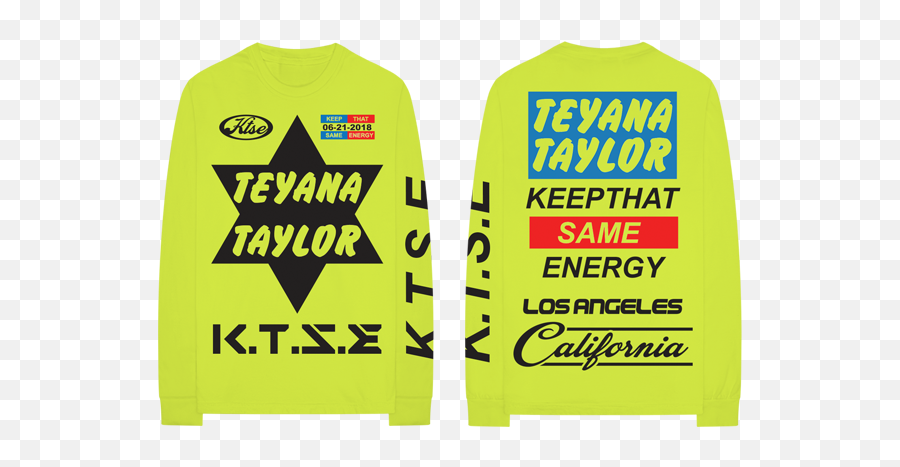 Ktse Ls T - Shirt Iii Album U2013 Teyana Taylor Official Teyana Taylor Merch Emoji,Supreme Box Logo Tee