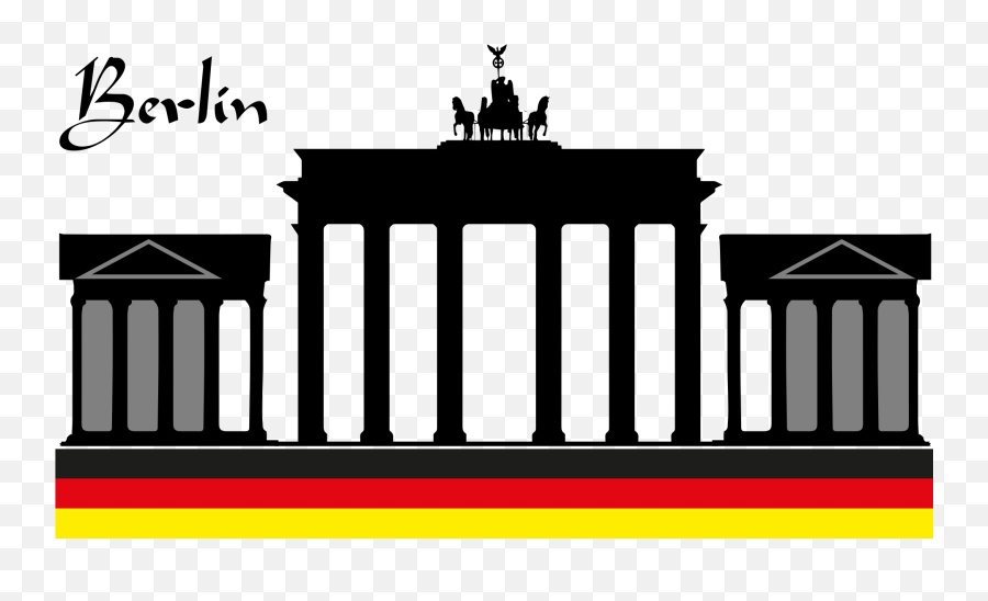 Clipart Of The Brandenburg Gate Free Image - Brandenburger Tor Emoji,Gate Clipart