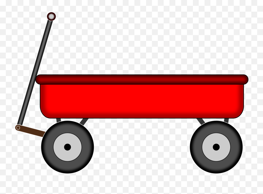 Red Wagon Clip Art - Red Wagon Png Emoji,Wagon Clipart