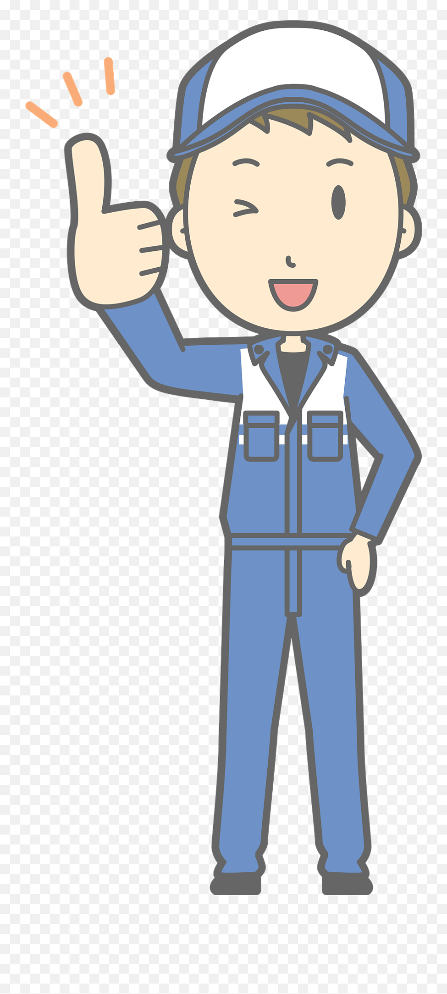Todd Mechanic Man Is Giving Thumbs Up Clipart Free - Tradesman Emoji,Mechanic Clipart