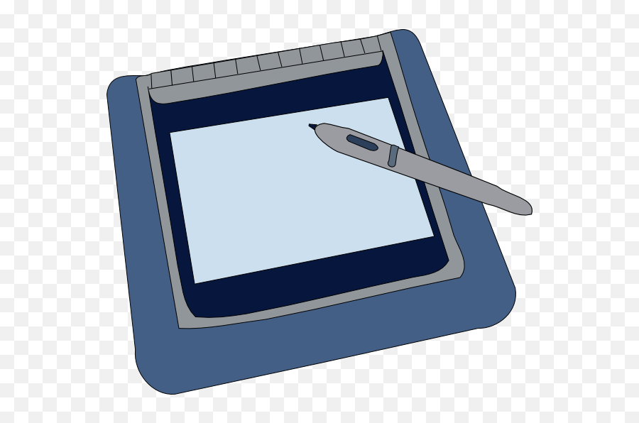 Tablet Clip Art At Clker - Graphic Tablet Clipart Emoji,Tablet Clipart