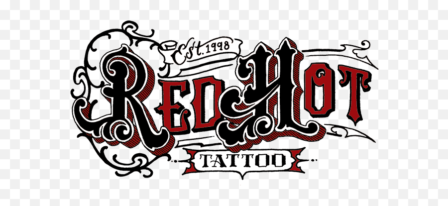 Red Hot Tattoo - Logo Tattoo Red Emoji,Tattoo Logo