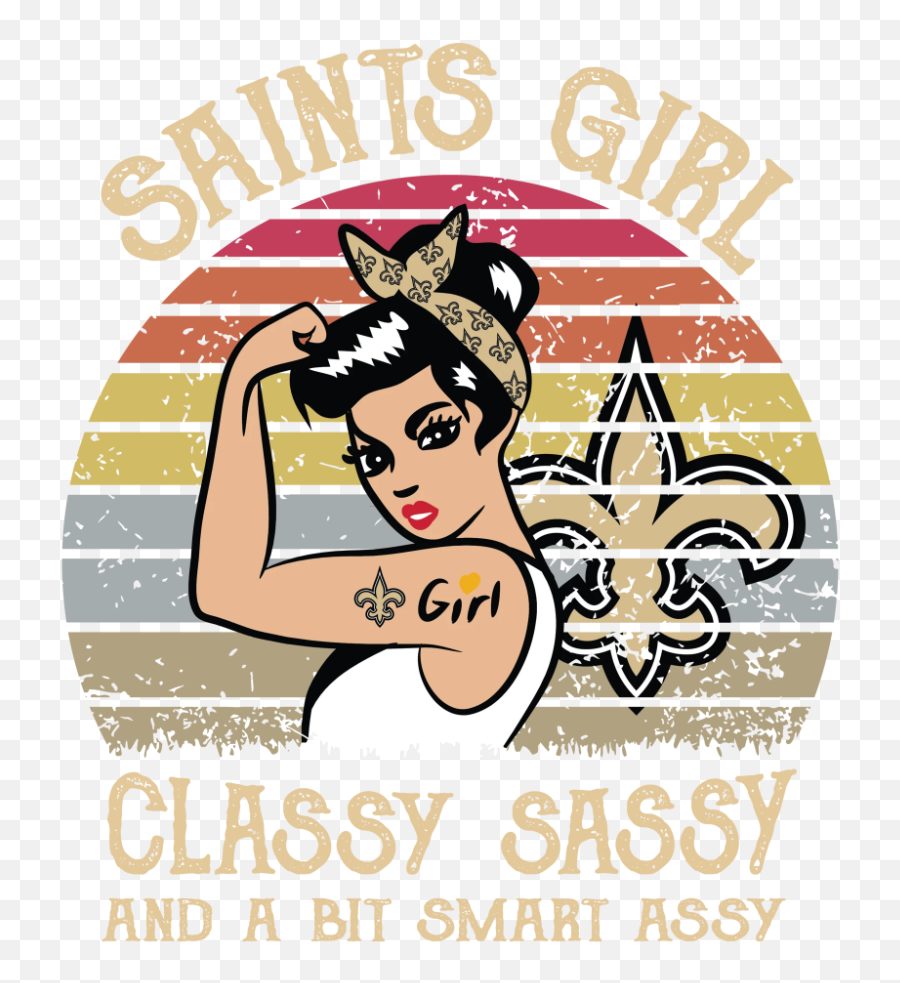 Pin On Crafts - Clipart Saints Girl Emoji,New Orleans Saints Logo