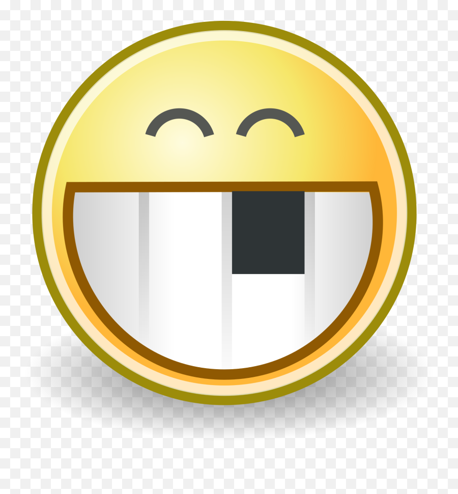 File Face Badtooth Wikimedia Commons Open - Smiley With Emoji,Tooth Clipart
