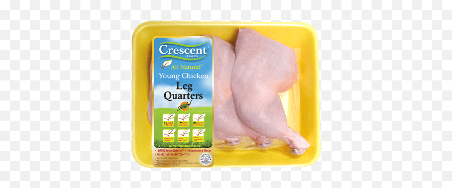 Leg Quarters - Crescent Foods Premium All Natural Halal Whole Chicken Cut Up Emoji,Chicken Leg Png