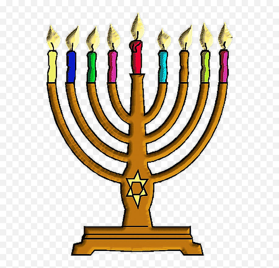 Menorah Hanukkah Happyhanukkah Freetoedit - Menorah Many Candles On Menorah Emoji,Hanukka Clipart