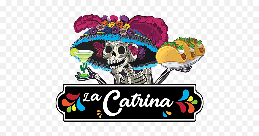 La Catrina Mexican Restaurant - La Catrina La Catrina Mexican Food Emoji,Day Of The Dead Clipart