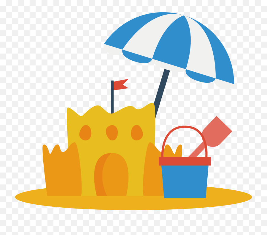 Vector Sand Art - Beach Clipart Sand Castle Emoji,Sand Castle Clipart