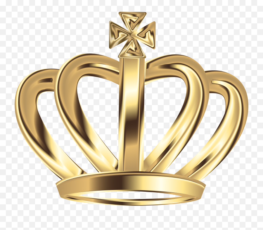 Crown Clipart Gold King - Gold Crown Png 5000x4157 Png Solid Emoji,Crown Png