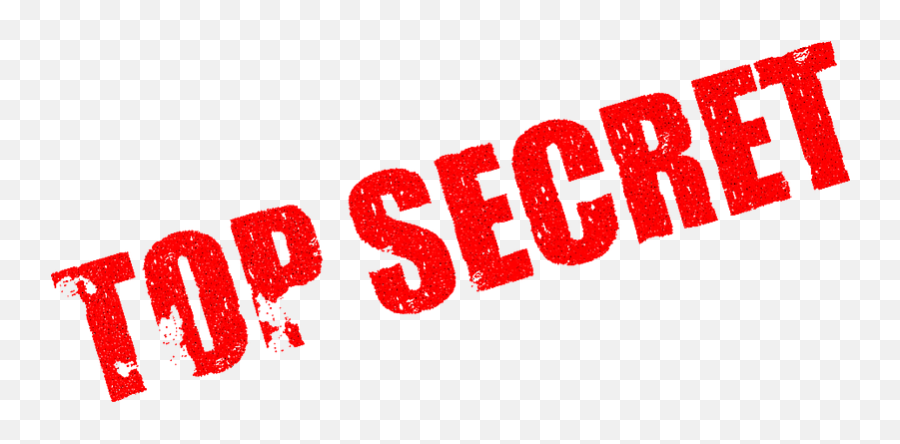 Top Secret Lettering Clipart - Top Secret Emoji,Secret Clipart