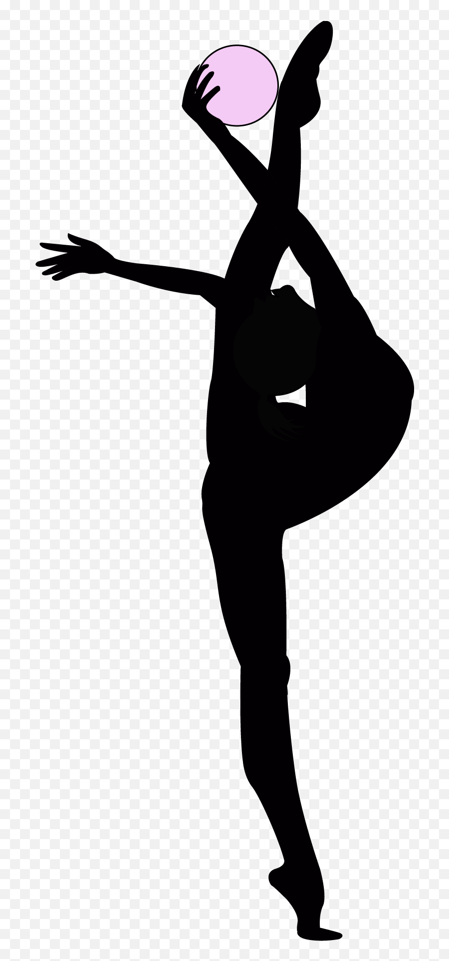 Gymnastics Clipart Rhythmic Gymnastics - Athletic Dance Move Emoji,Gymnastics Clipart