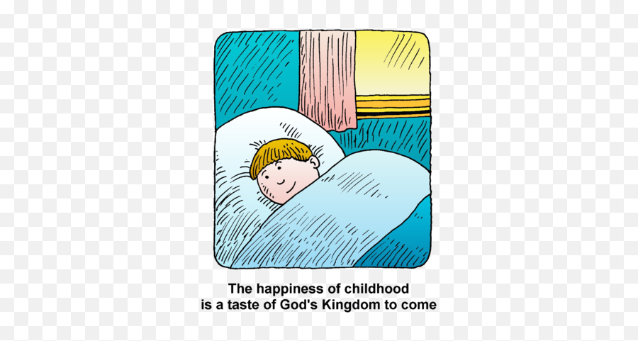 Image Child Smiling In Bed - The Happiness Of Childhood Is Bedtime Emoji,Happiness Clipart