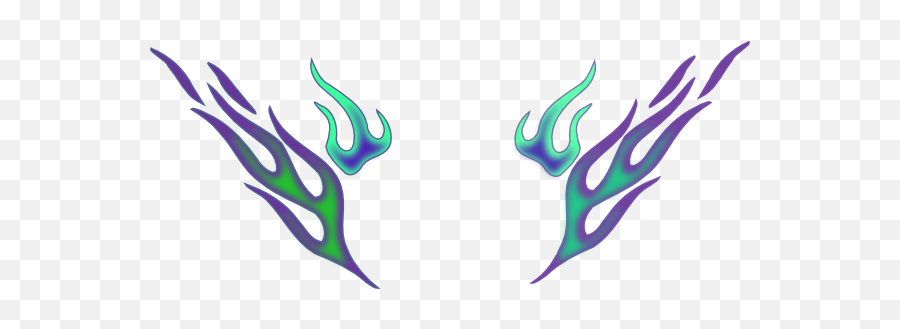 Flames Clipart Png In This 1 Piece Flames Svg Clipart And - Green And Purple Flames Emoji,Flames Clipart