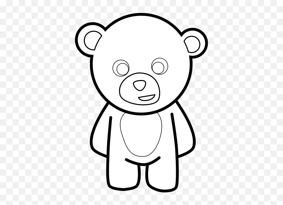 Teddy Bear Outline Png Svg Clip Art For Web - Download Clip Emoji,Bear Clipart Silhouette